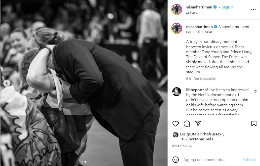 Amigo de Harry y Meghan desvela una foto del Príncipe bañado en lágrimas