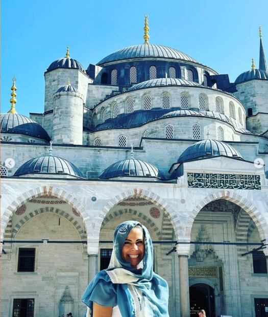 Paola Rojas visitando la ciudad de Estambul en Turquía / Instagram: @paolarojas