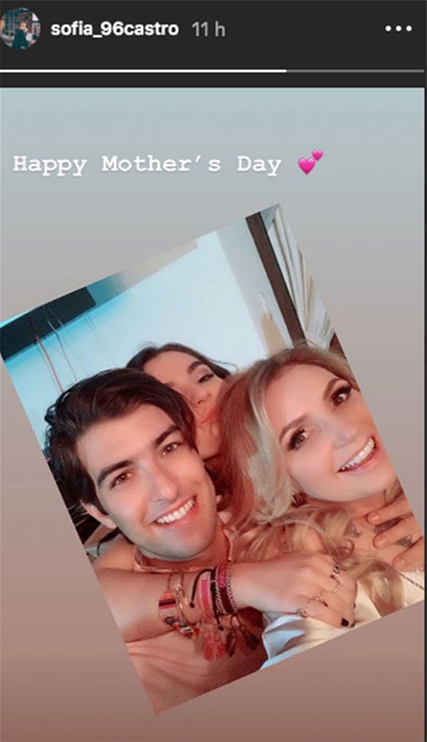 Angélica Rivera festejó el Día de las Madres con Juan Pablo Gil, novio de Sofía Castro