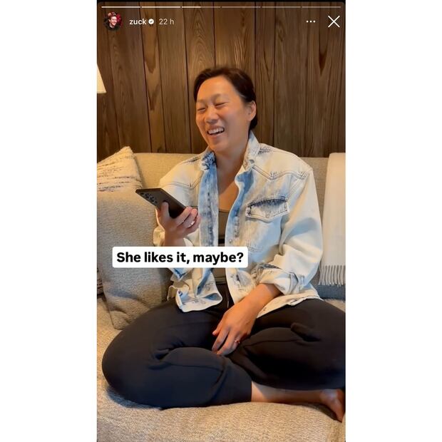 La reacción de Priscilla Chan, esposa de Mark Zuckerberg / Foto: Instagram