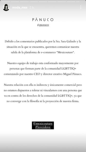 ¿Qué está pasando con Sara Galindo y sus posts homofóbicos?