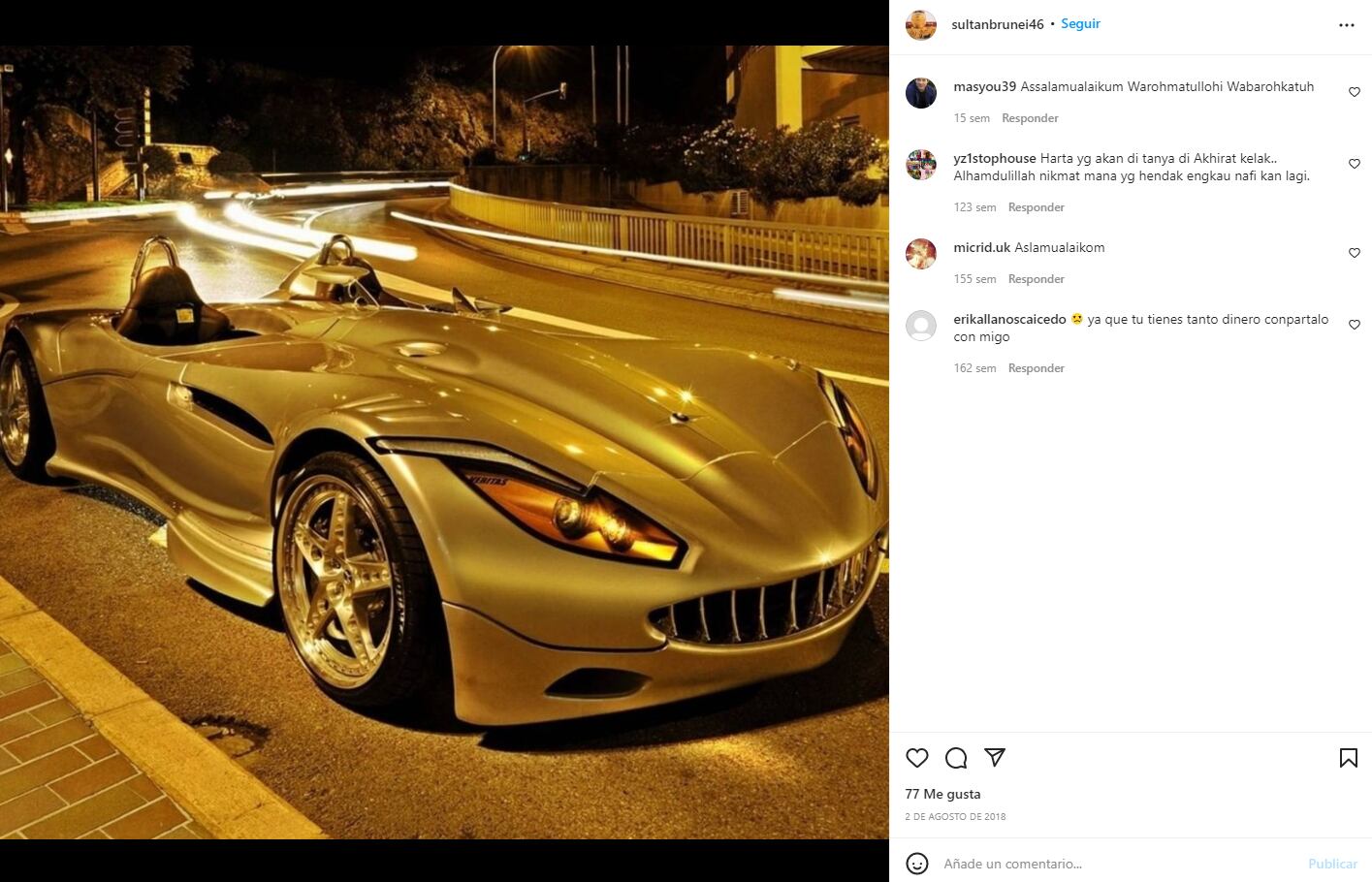 Estos son los 7 mil coches de lujo del sultán de Brunei, entre los que hay 450 Ferraris