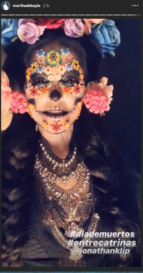Video: Martha Debayle se transforma en una espectacular catrina este Día de Muertos
