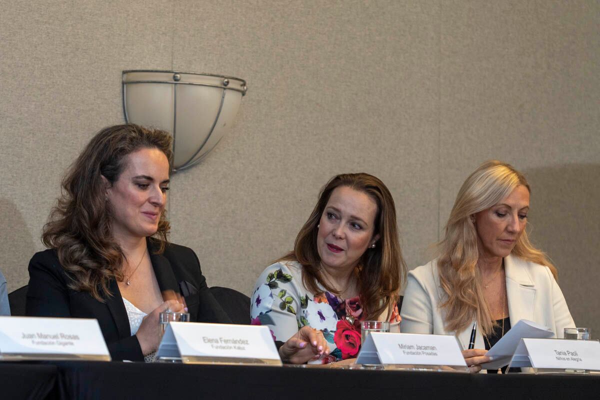 Miriam Jacaman, Tania Paoli y Mariluz Calbet.  (Foto: Angélica Chema)