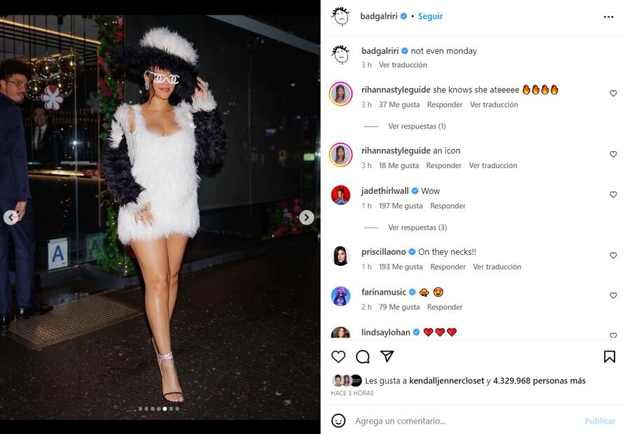 Rihanna derrocha estilo con atuendo Chanel en Nueva York previo a la MET Gala 2023
