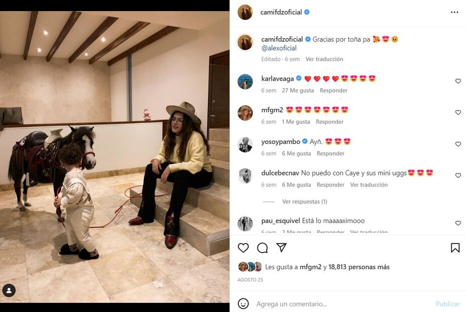 Cayetana, nieta de Alejandro Fernández, presume su primer caballo