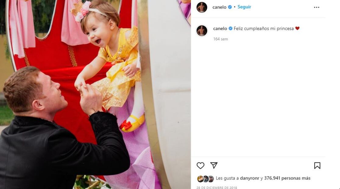 Canelo Álvarez y su hija cantan tema de Ángela Aguilar y Christian Nodal
