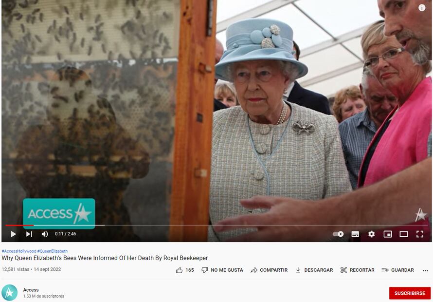 Las abejas del palacio de Buckingham fueron informadas sobre la muerte de Isabel II