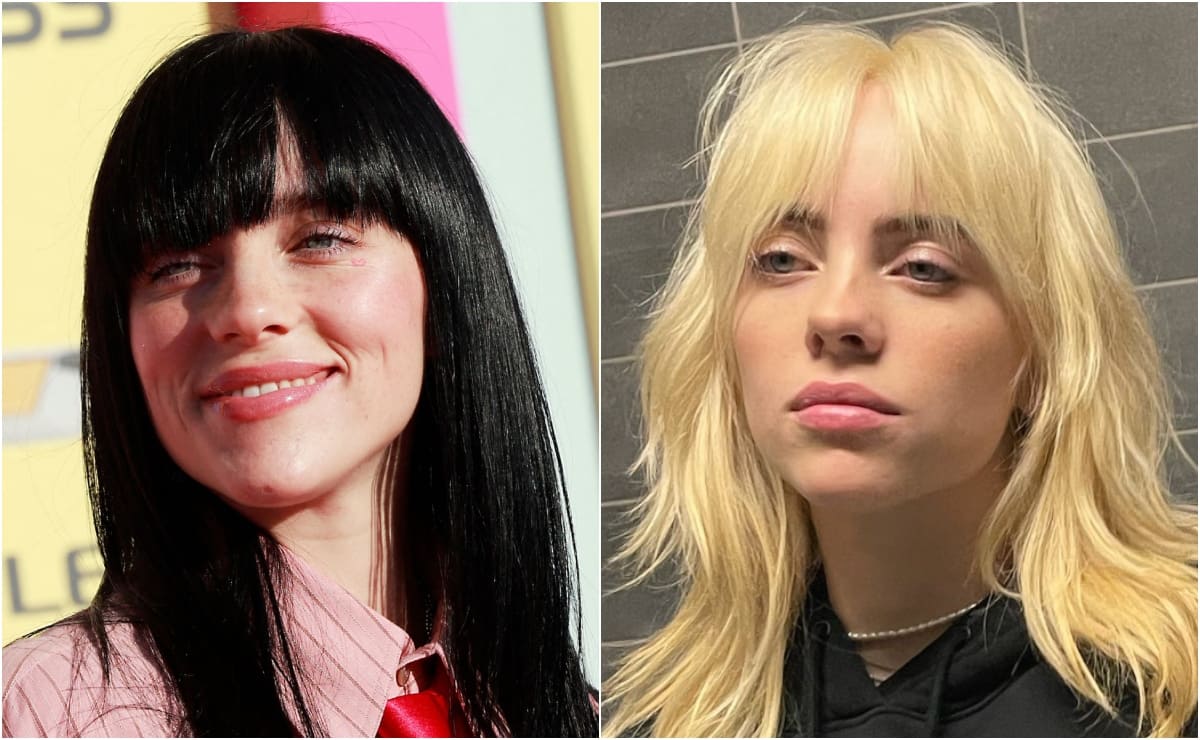 Billie Eilish regresa al pelo rubio para convertirse en Barbie, así luce