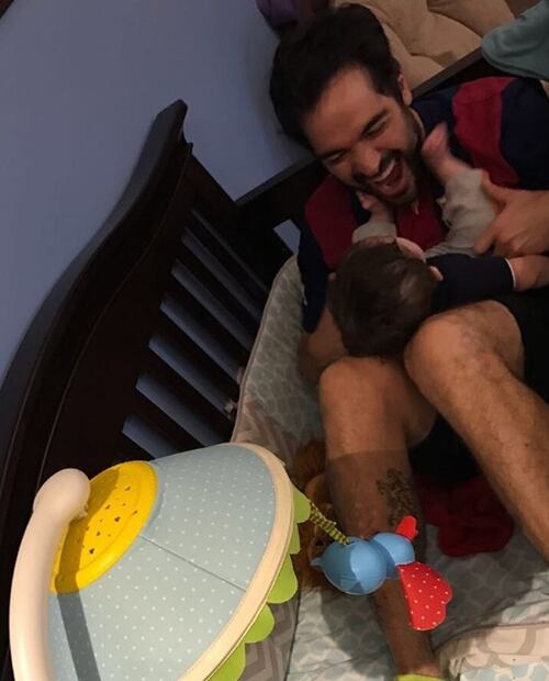 Las fotos de Poncho Herrera con su hijo Daniel Herrera