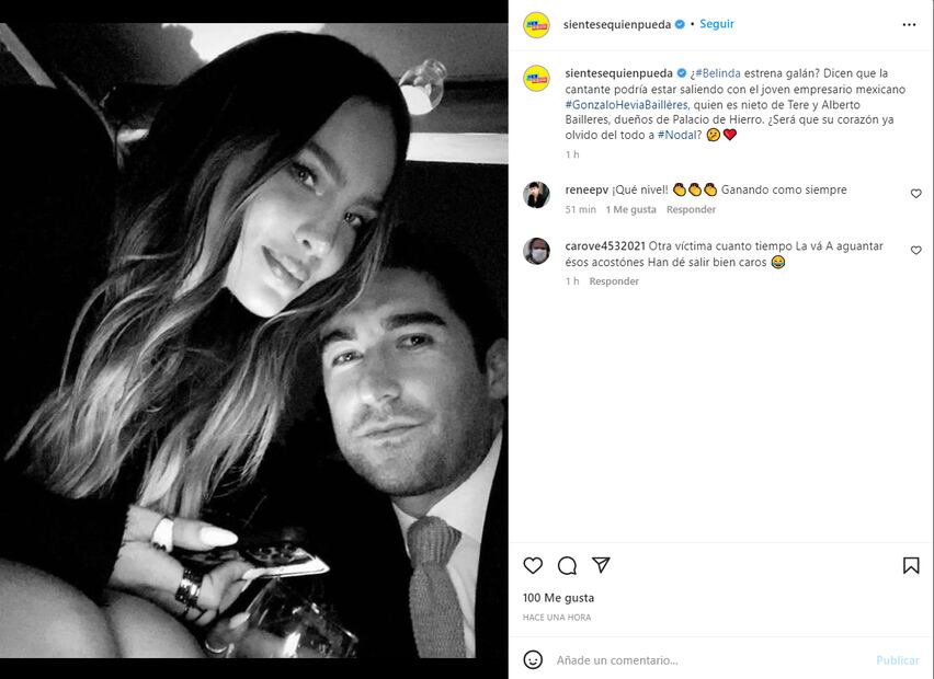 Belinda podría estar de romance con Gonzalo Hevia, nieto de Alberto Baillères