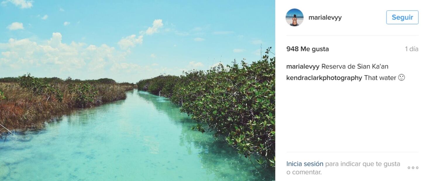 Las vacaciones de María Levy en Tulum