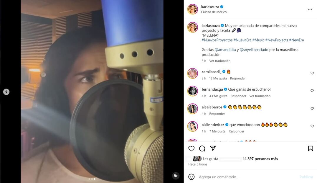 El anuncio de Karla Souza sobre su carrera musical / Foto: Instagram