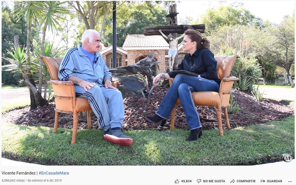 "Es tu casa, sigue siendo tu casa", las palabras que Vicente Fernández le dijo a Mara Patricia Castañeda