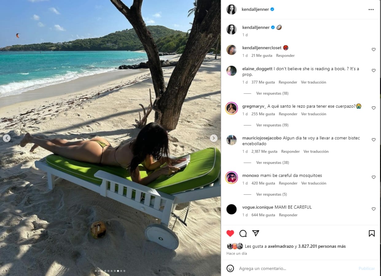 Las vacaciones de Kendall Jenner / Instagram