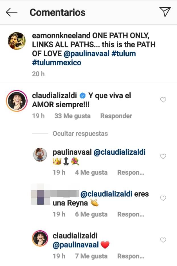 Claudia Lizaldi felicita a su exesposo Eamonn Kneeland, por su nueva relación 