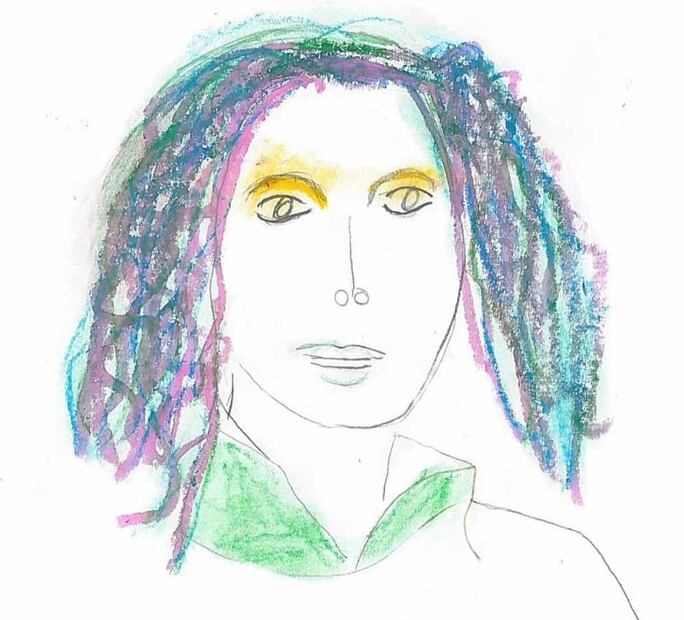 El retrato de Kate Middleton hecho por la princesa Charlotte / Foto: Instagram