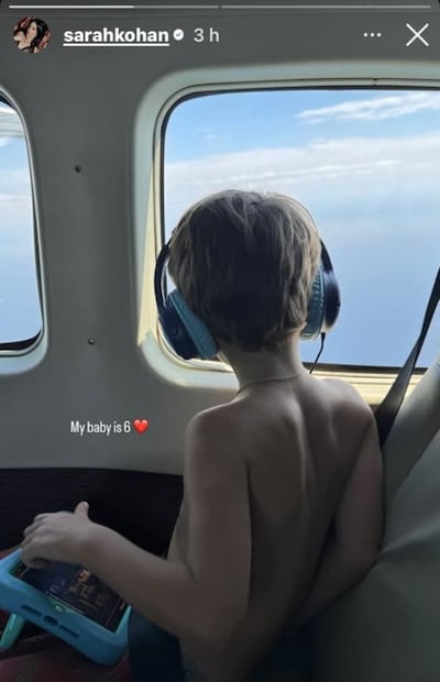 Noah, el hijo de Sarah Kohan y Javier "Chicharito" Hernández / Foto: Instagram
