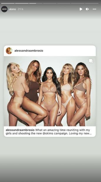 Kim Kardashian provoca una ola de calor con supermodelos en underwear