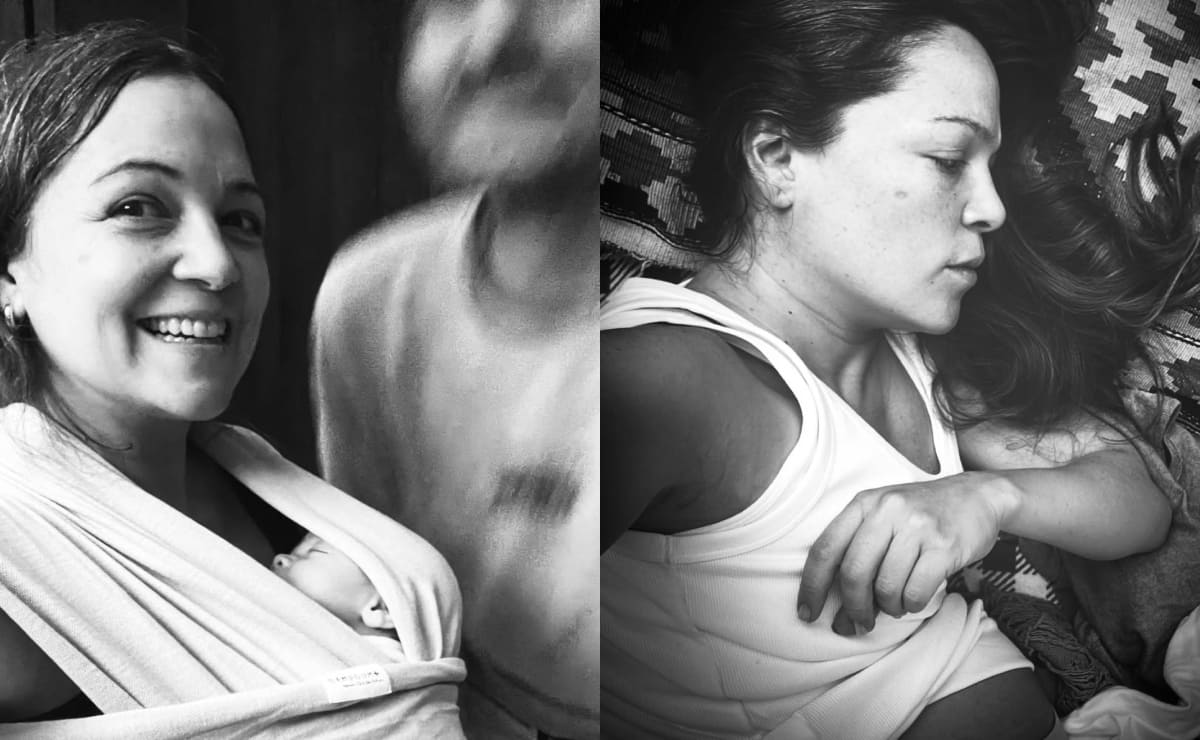 Natalia Lafourcade y las fotografías con las que anunció el nacimiento de su hijo