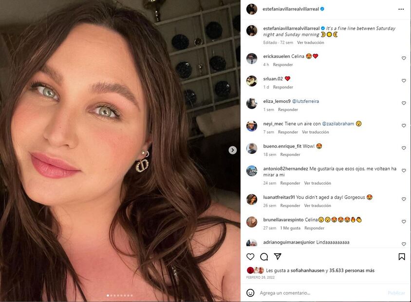 Estefanía Villarreal debutó en televisión en "Carita de Ángel" / Instagram