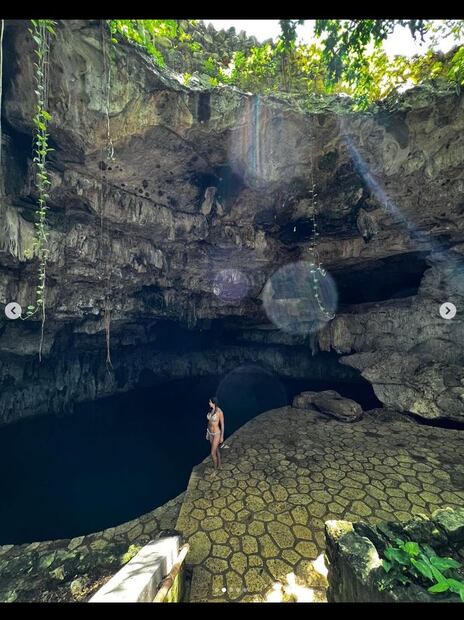 Paola Rojas en bikini de infarto durante un paseo por Yucatán