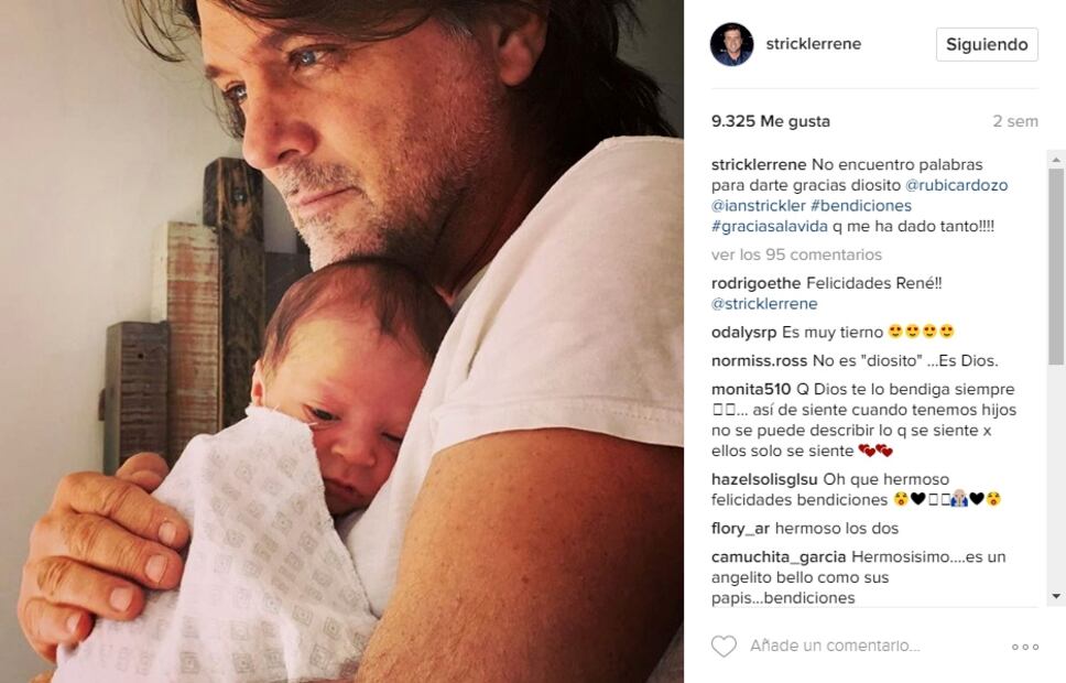 Conoce a Ian, el hijo de René Strickler y Rubí Cardozo 