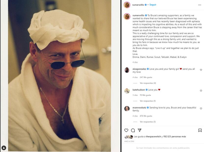 Bruce Willis vende sus casas para afrontar gastos tras diagnóstico de afasia 