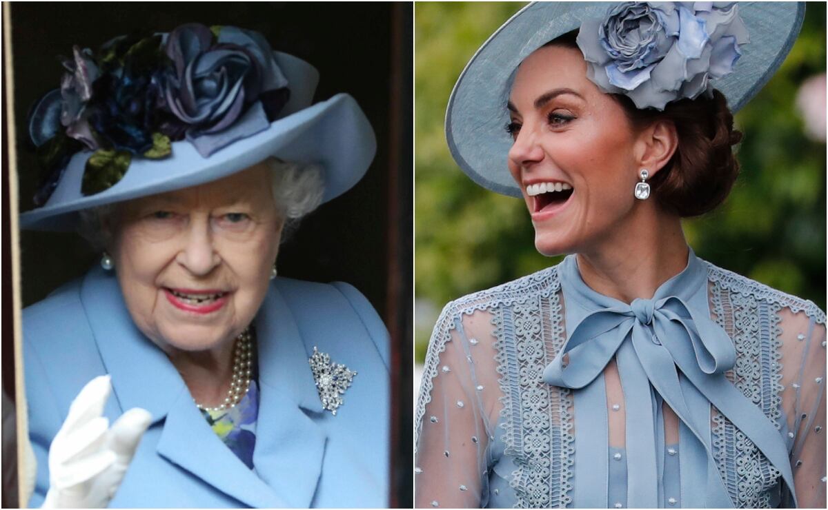 5 veces que la princesa Kate Middleton vistió del mismo color que Isabel II