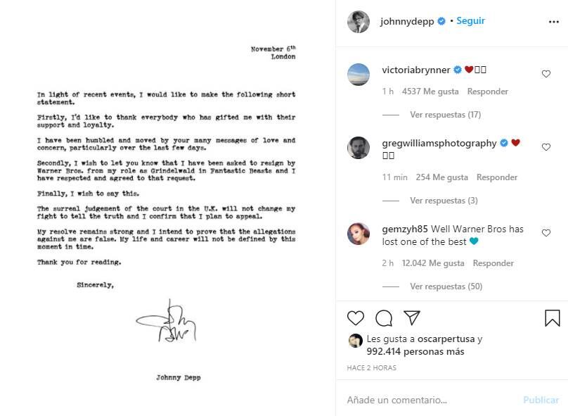Johnny Depp sin protagónico en película tras perder juicio como "golpeador"