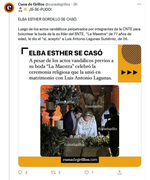Todo sobre la boda de Elba Esther Gordillo y Luis Antonio Lagunas