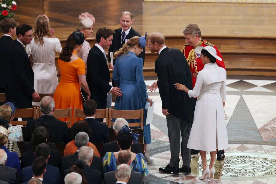 Meghan Markle y Kate Middleton, separadas en la misa de Acción de Gracias