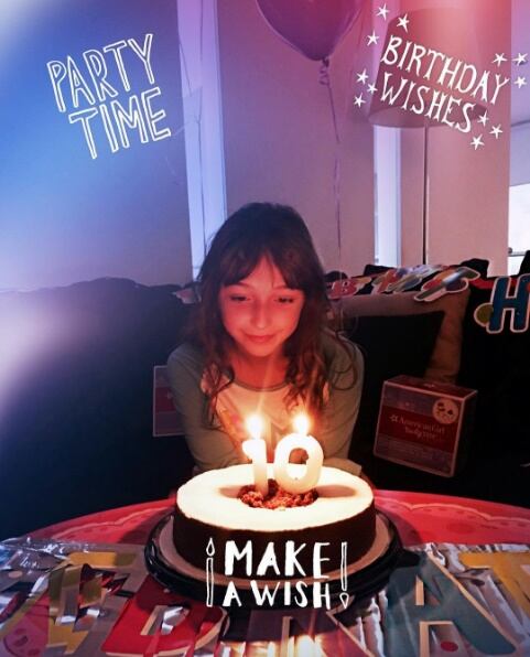 Nina Rubín Legarreta, hija de Andrea Legarreta y Erik Rubín festeja su cumple número 10