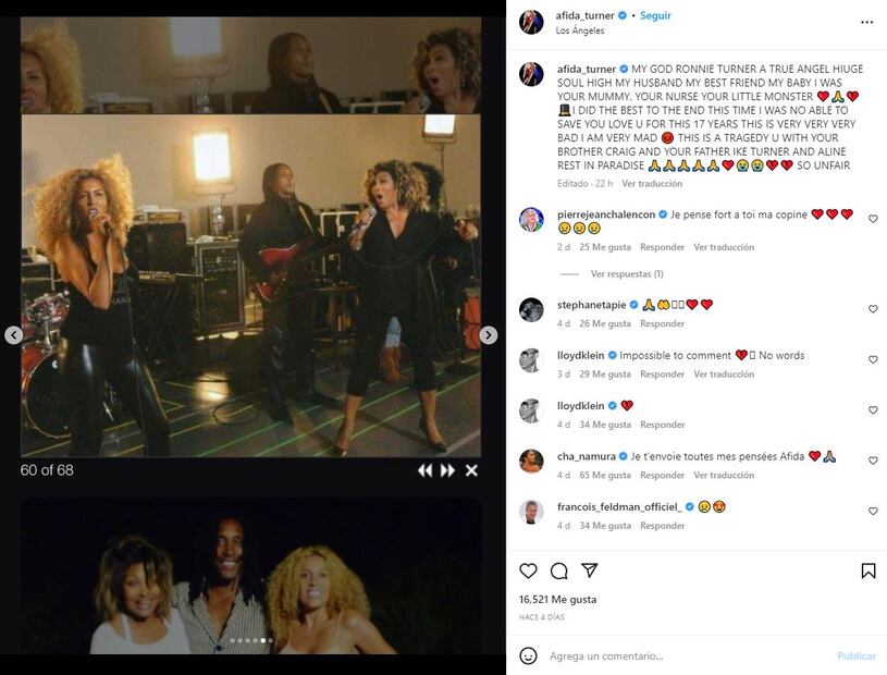 Revelan las causas de muerte del hijo de Tina Turner