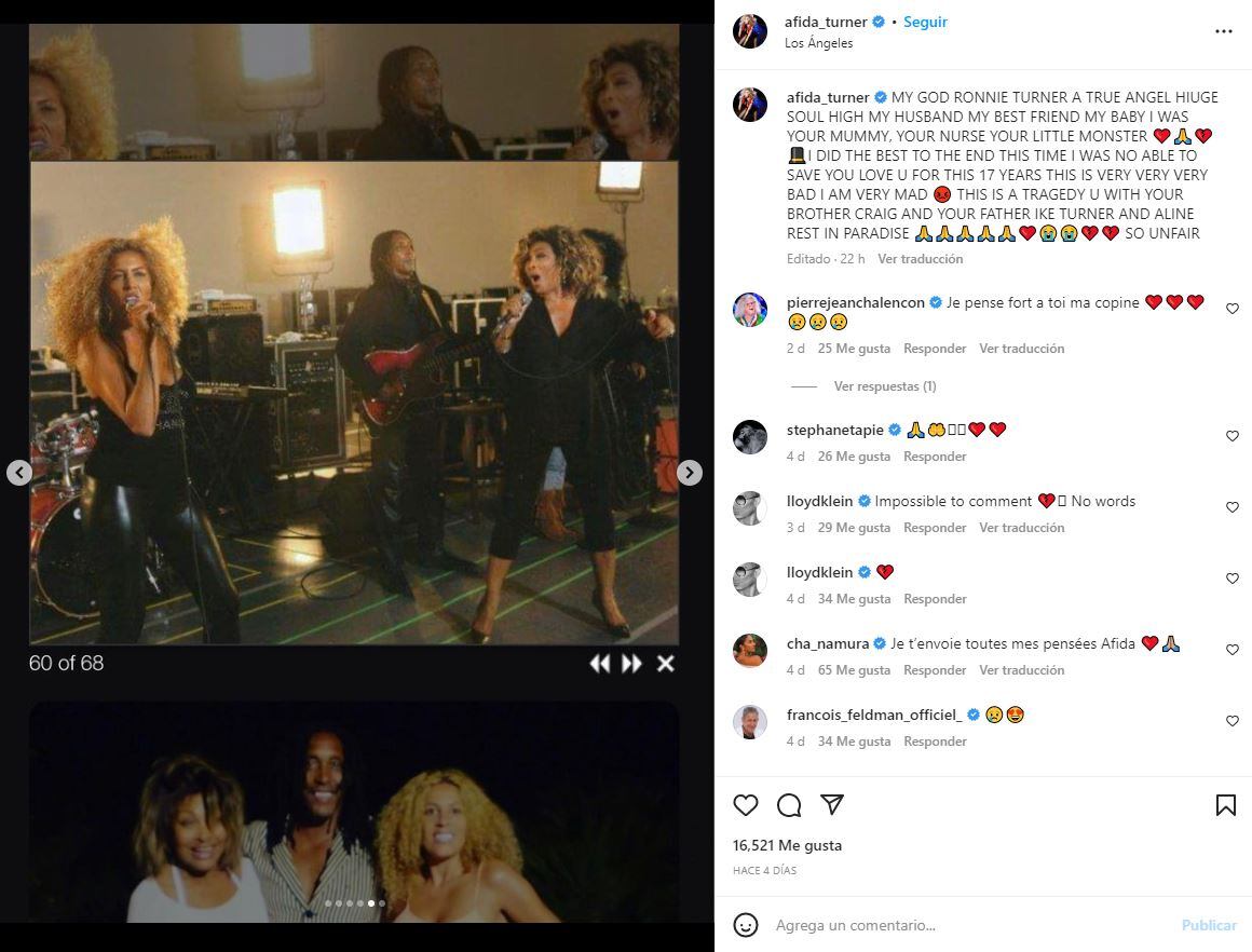 Revelan las causas de muerte del hijo de Tina Turner