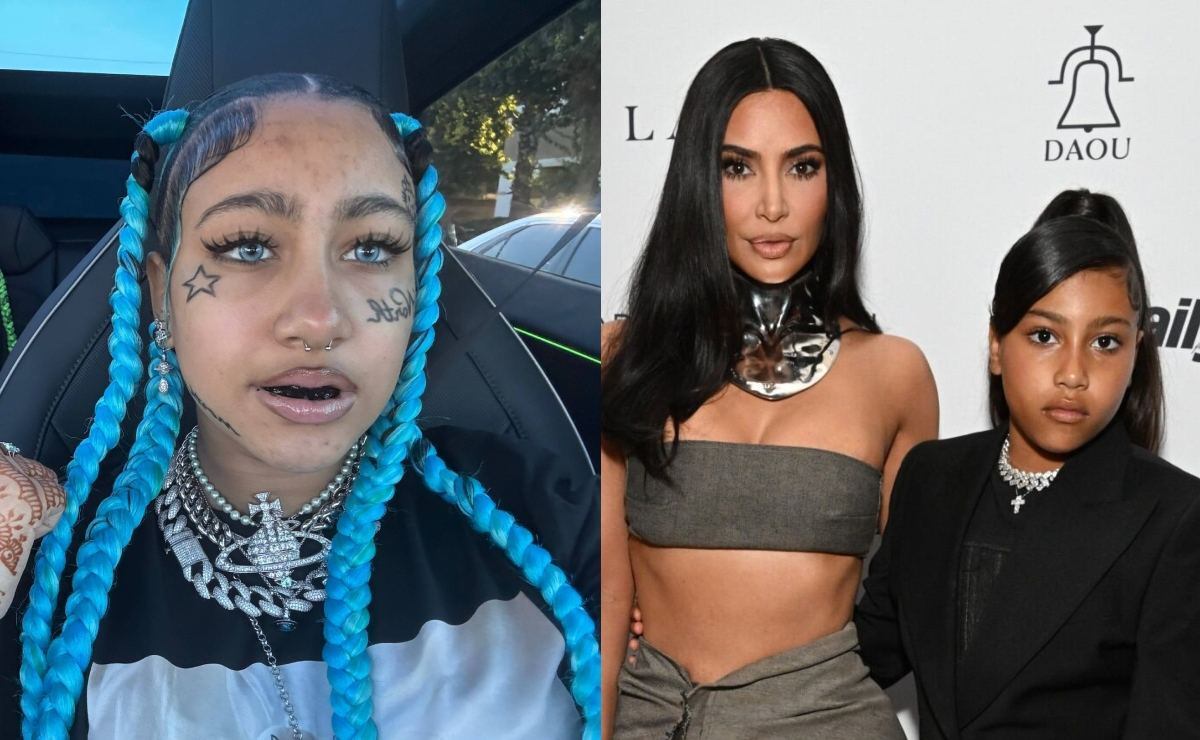 North West, hija de Kim Kardashian, ¿se tatuó la cara a sus 12 años? 