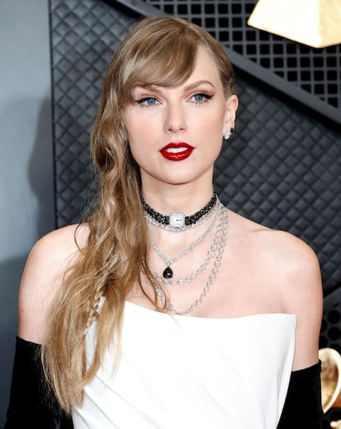 Taylor Swift en los Grammy 2024 / AFP
