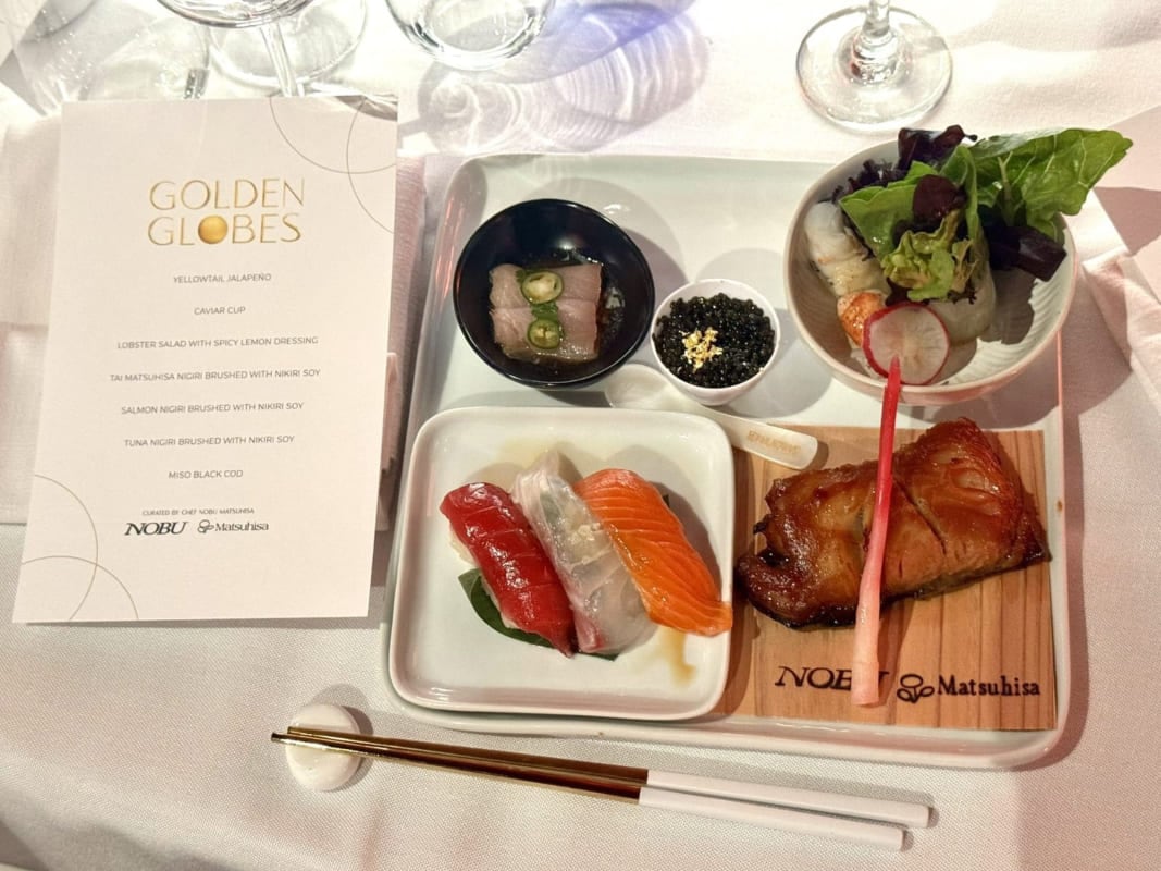 El menú de los Golden Globes 2026 / Foto: X