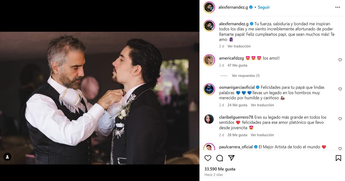 Alejandro y Alex Fernández/Instagram.