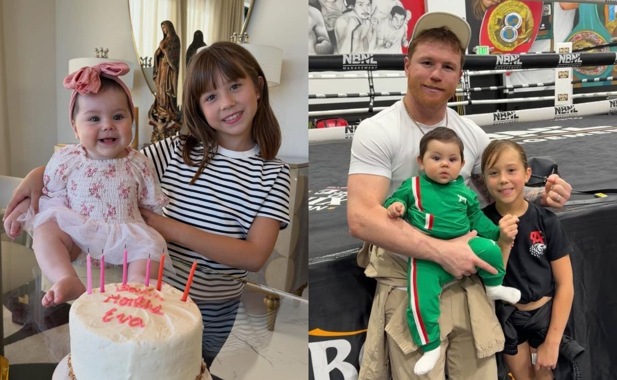 Eva Victoria y María Fernanda, hijas de Saúl Álvarez y Fernanda Gómez / Foto: Instagram