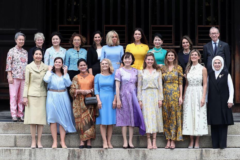 Rosalinda Bueso, esposa de Marcelo Ebrard, se reúne con las primeras damas en el G20 