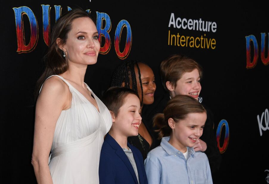 Angelina Jolie y sus hijos fueron el centro de atención en la premiere de Dumbo