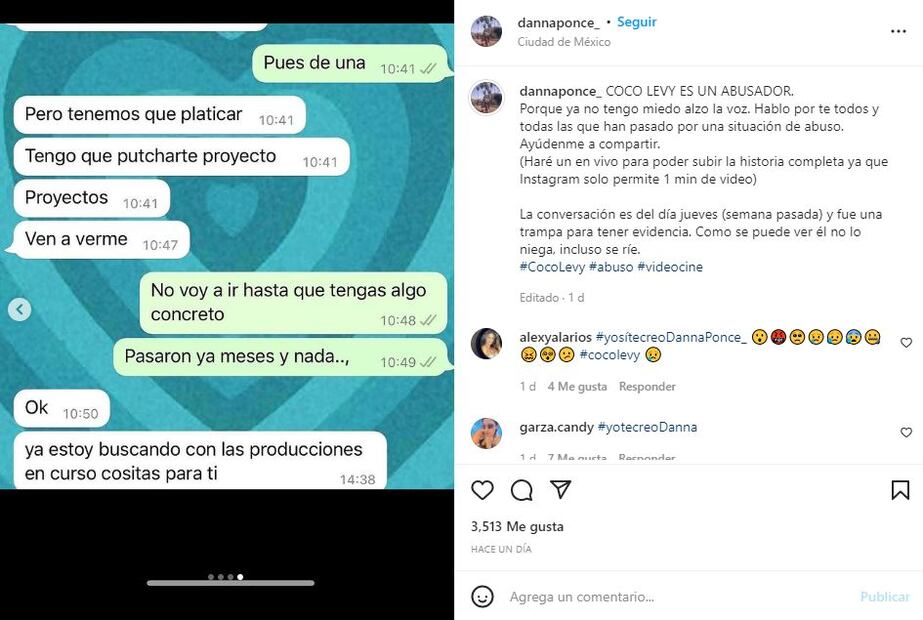 Hijo de Talina Fernández, Coco Levy, es acusado de acoso sexual