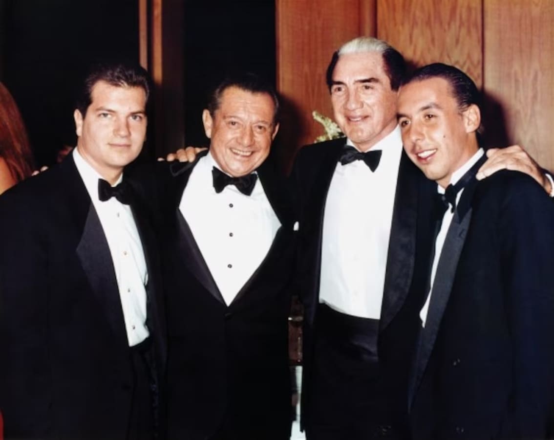 Los Azcárraga con Miguel Alemán Velasco / Foto: Archivo