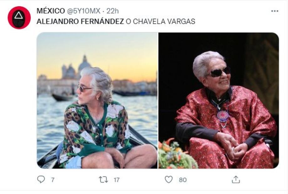 Los memes de Alejandro Fernández y su look con flores y melena al viento