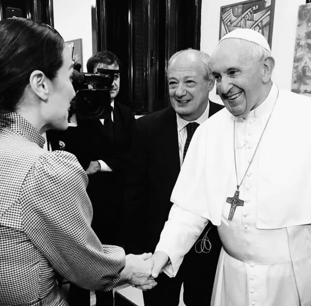 El papa Francisco con Tamara Falcó / Foto: Instagram