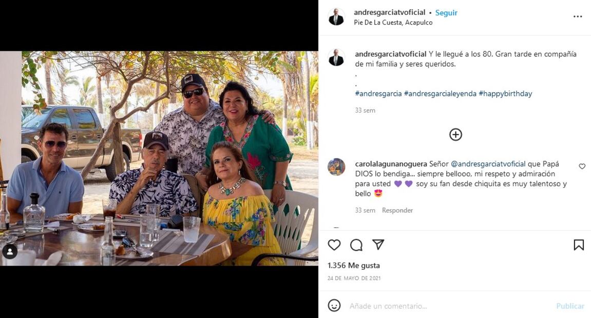 Andrés García y Margarita Portillo celebran 22 años de matrimonio
