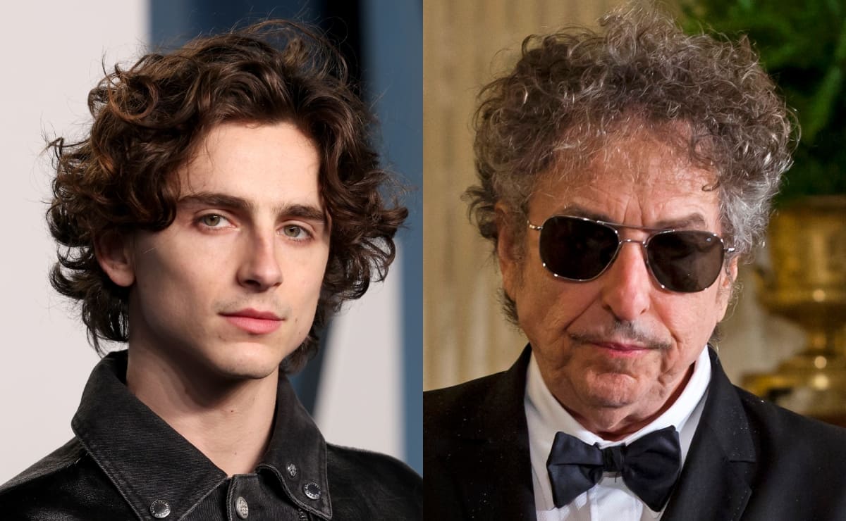 Así luce Timothée Chalamet como Bob Dylan en la película "A Complete Unknown"