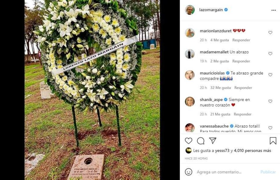Lorenzo Lazo comparte conmovedora foto de Edith González