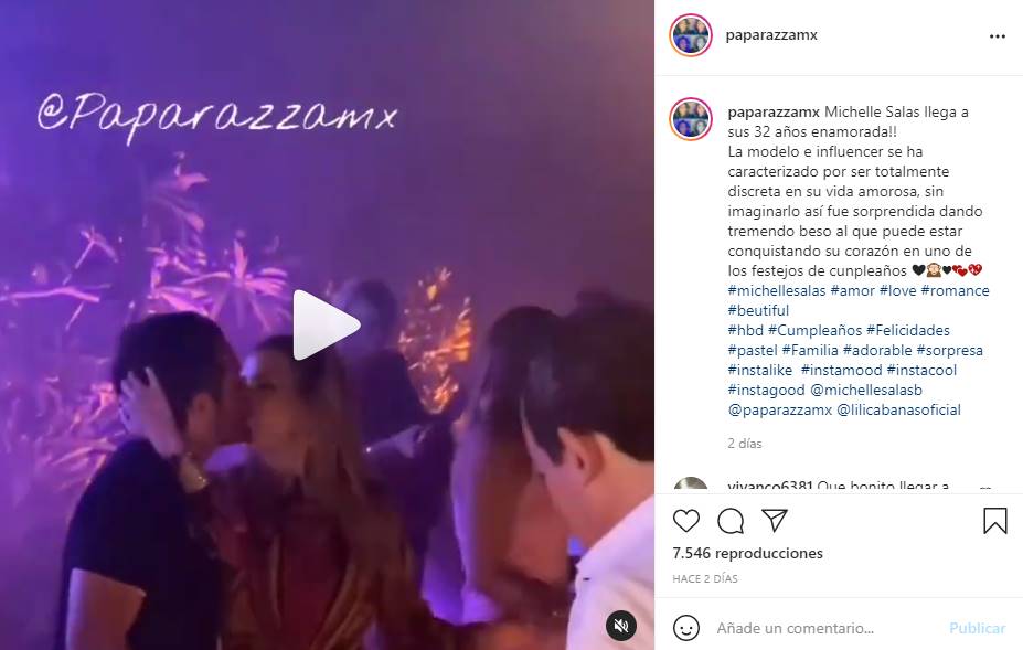 Michelle Salas fue captada en pleno beso con misterioso galán ¡está enamorada!